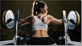 Workout Girl Motivation - Canvas Poster 107 x 60 cm
