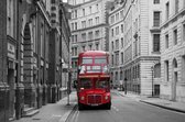 Tuinposter - Rode bus