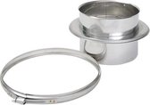 Holetherm rvs dubbelwandig aansluitstuk HT150
