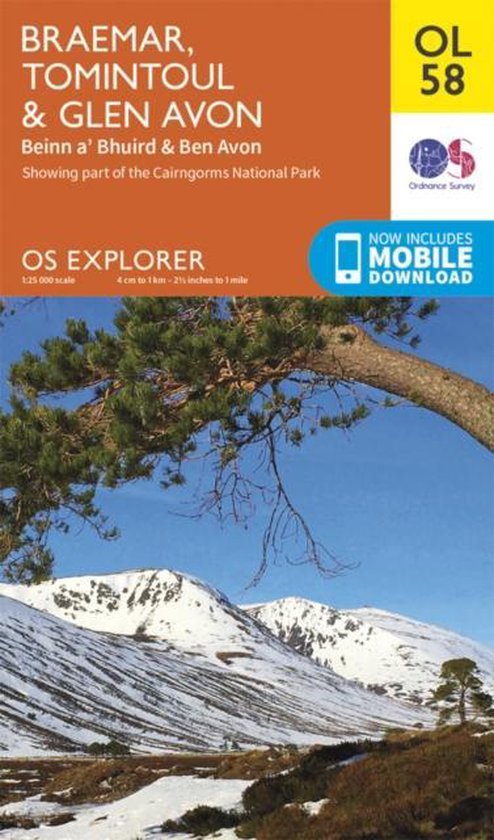 EXP OL58 Braemar Tomintoul & Glen Avon - cover