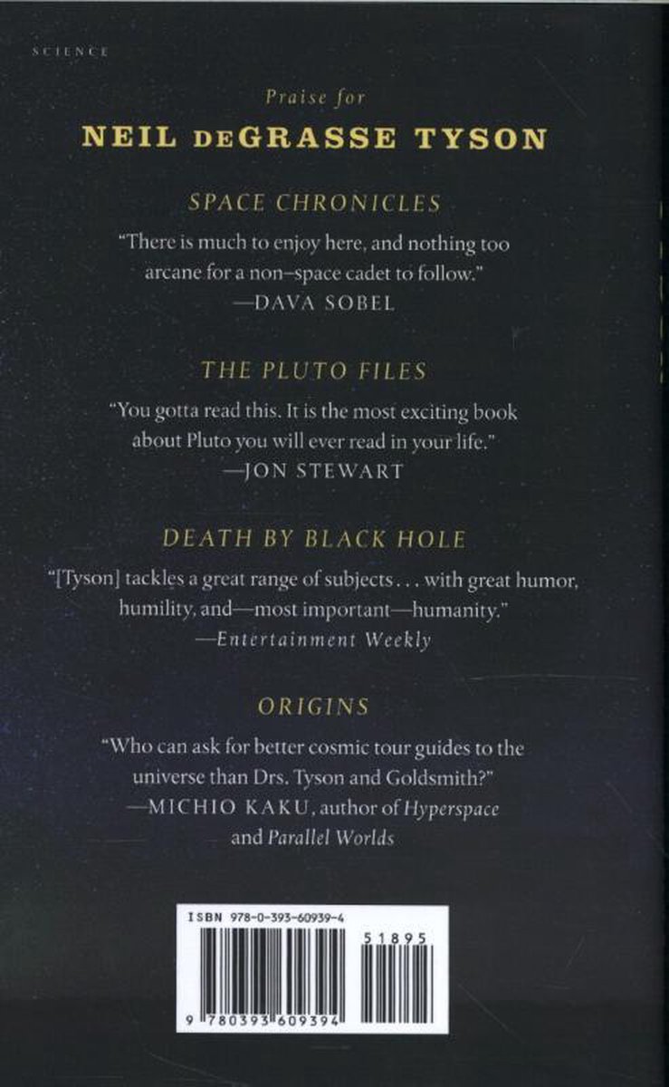 Astrophysics for People in a Hurry - back cover