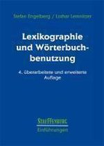 Lexikographie und Wörterbuchbenutzung