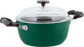 Sambonet Vintage Kookpan - Incl. Deksel - Aluminium - Ø24cm - Groen