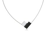 Clic Jewellery aluminium necklace matte/black