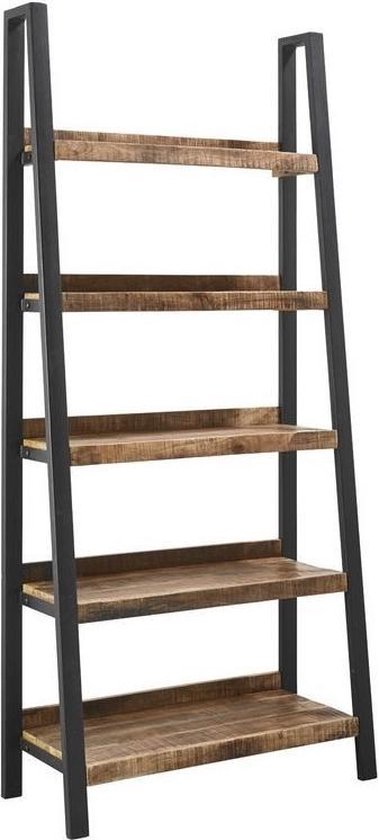 Belfurn Boekenkast trapezium STRONGER - Massief mangohout - 90 CM