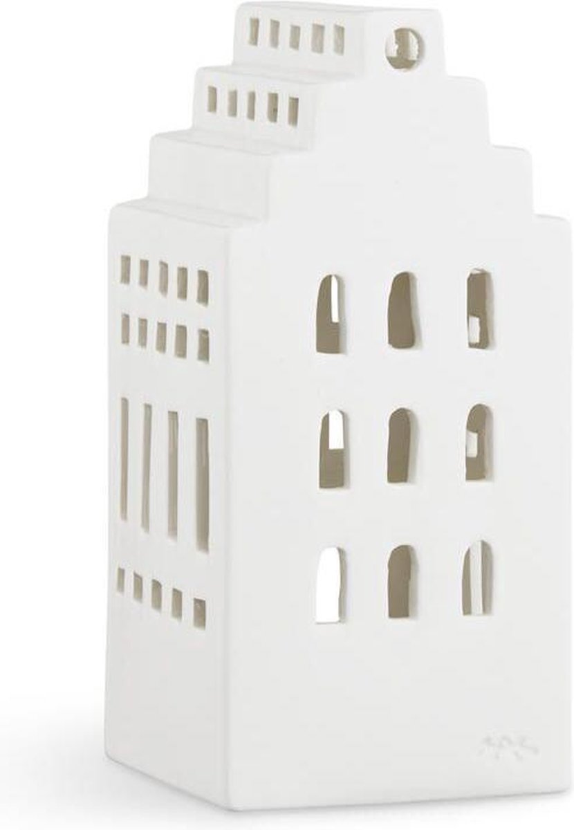 Kähler Design Urbania Waxinelichthouder Manor - Hoogte 17 cm - Wit