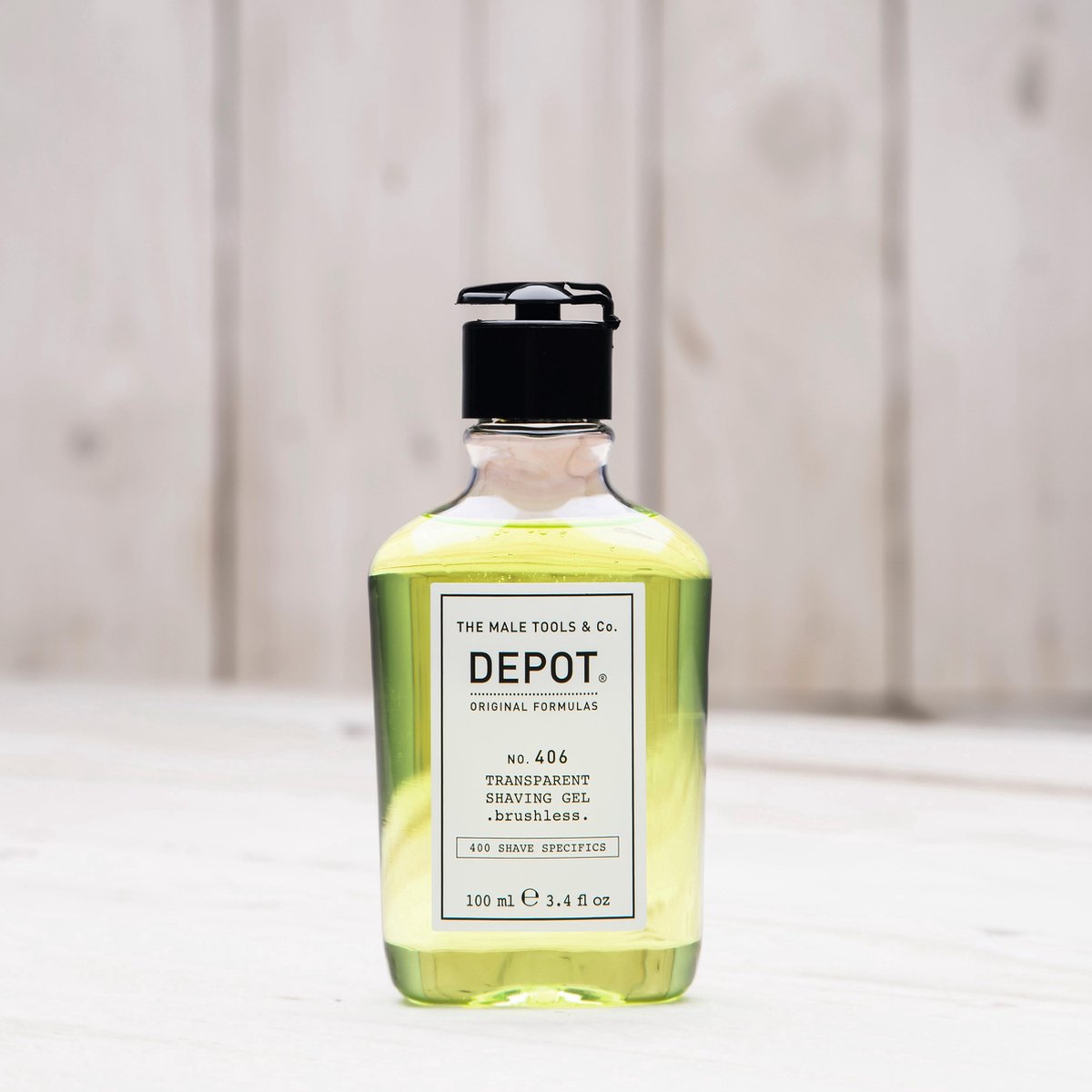 Depot 406 transparent shaving gel brushless 100ml