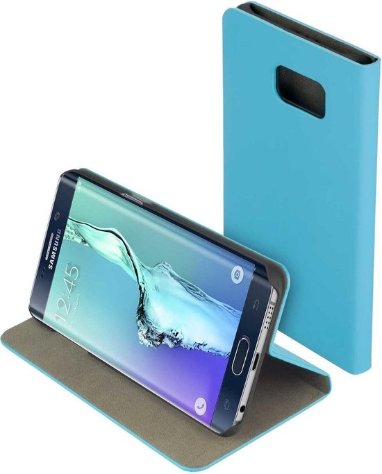 gedragen Geelachtig Opgewonden zijn Samsung Galaxy S6 Edge Plus - Slim Design Blauw Hoesje - Booktype Book Case  Wallet... | bol.com