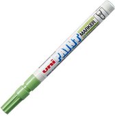 Marqueur de peinture Uni Paint PX-21 - Marqueur de peinture vert clair avec pointe de 0,8 à 1,2 mm