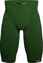 Knapman Zoned Compression Short 45% Groen | Compressiebroek (Liesbroek) voor Heren | Maat XL