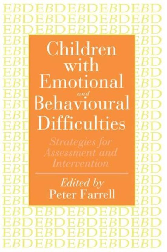 Children With Emotional And Behavioural Difficulties - cover