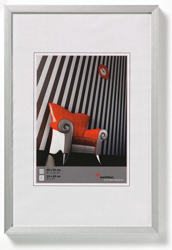 Walther Chair - Fotolijst - Fotomaat 40x60 cm - Zilver