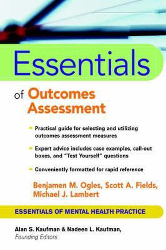Essentials Of Outcome Assessment - cover