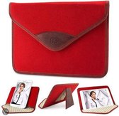 Canvas Envelope 8,0 pouces Tablet Case, Sleeve, Cover Red (pour iPad Mini, Samsung Galaxy entre autres)
