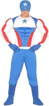 Superheld kapitein Amerika kostuum voor heren - verkleedpak M (48-50)
