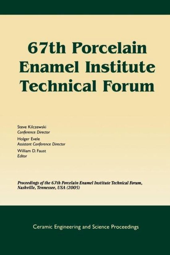 67th Porcelain Enamel Institute Technical Forum, WD Faust