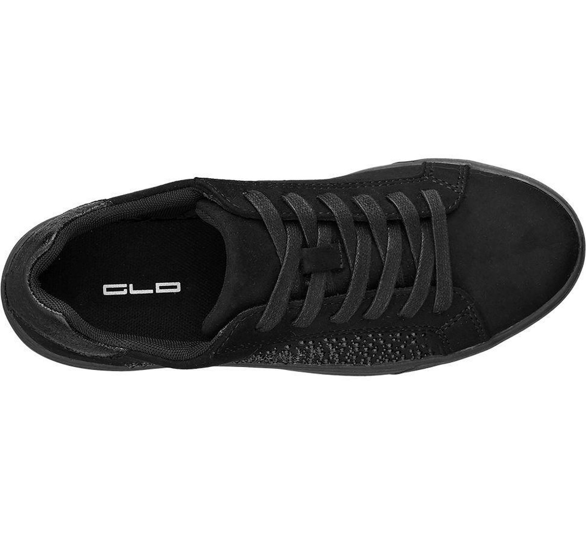 Graceland Dames Zwarte sneaker plateauzool - Maat 39 | bol.com