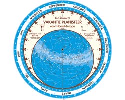 Omslag van Nederlandse vakantie-planisfeer voor Noord-Europa (60 graden)
