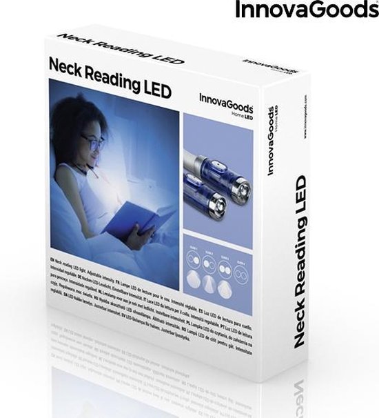 InnovaGoods Ledleeslamp voor de Nek
