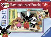 Ravensburger puzzel Bing Bunny Twee puzzels - 12 stukjes - kinderpuzzel