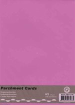Carton parchemin - Rose - A5 - 14,8 x 21 cm - 50 pièces