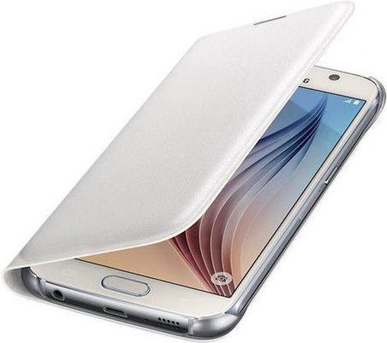 een paar Verniel hongersnood Originele Samsung Galaxy S6 Flip wallet cover wit | bol.com