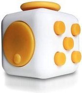 Fidget Cube - Friemelkubus Wit/Oranje