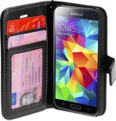 Wallet ID Case portemonneehoes voor Samsung Galaxy S5 - Black