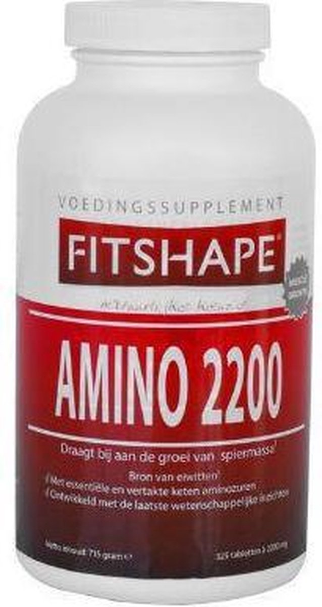 Fitshape - Amino Gold II 2200 mg - Sportvoeding - 325 tabletten