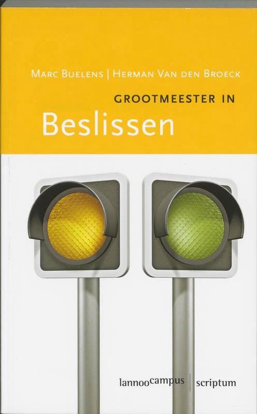 Cover van het boek 'Grootmeester in beslissen' van H. van Broeck en Marc Buelens