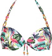 Lingadore - Laos Halterneck BH - bikini top - Flamingo print - 36B