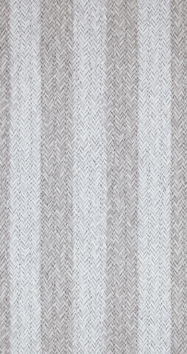 Rivi�ra Maison R.M Rattan Stripe - Behang - 1 m x 53 cm - Grijs Gestreept