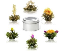 Thee cadeau theebloemen boeket 6 stuks
