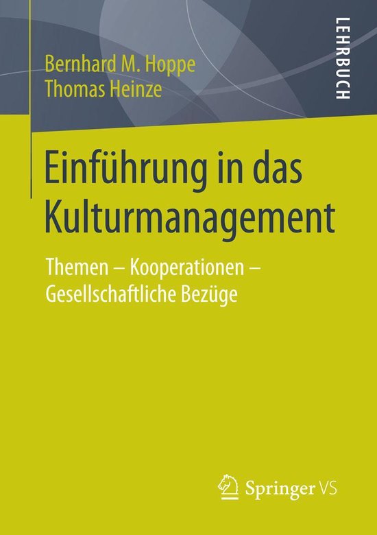 Einführung in das Kulturmanagement - cover