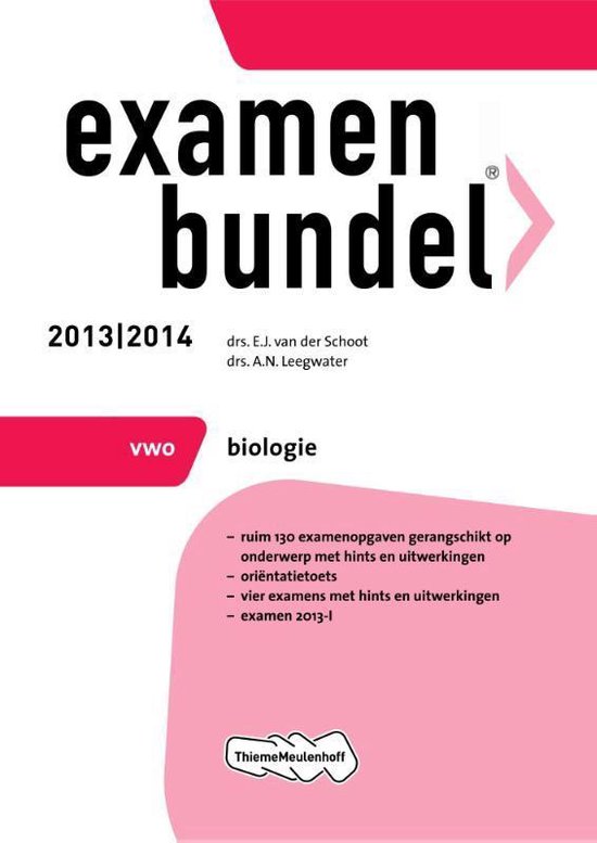 Examenbundel 2013/2014 vwo Biologie