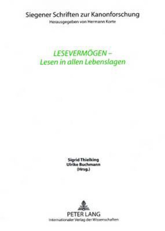 Lesevermögen - Lesen in allen Lebenslagen - cover