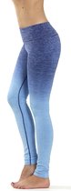 Yoga legging - compressie met hoge taille OMBRE Donkerblauw XL