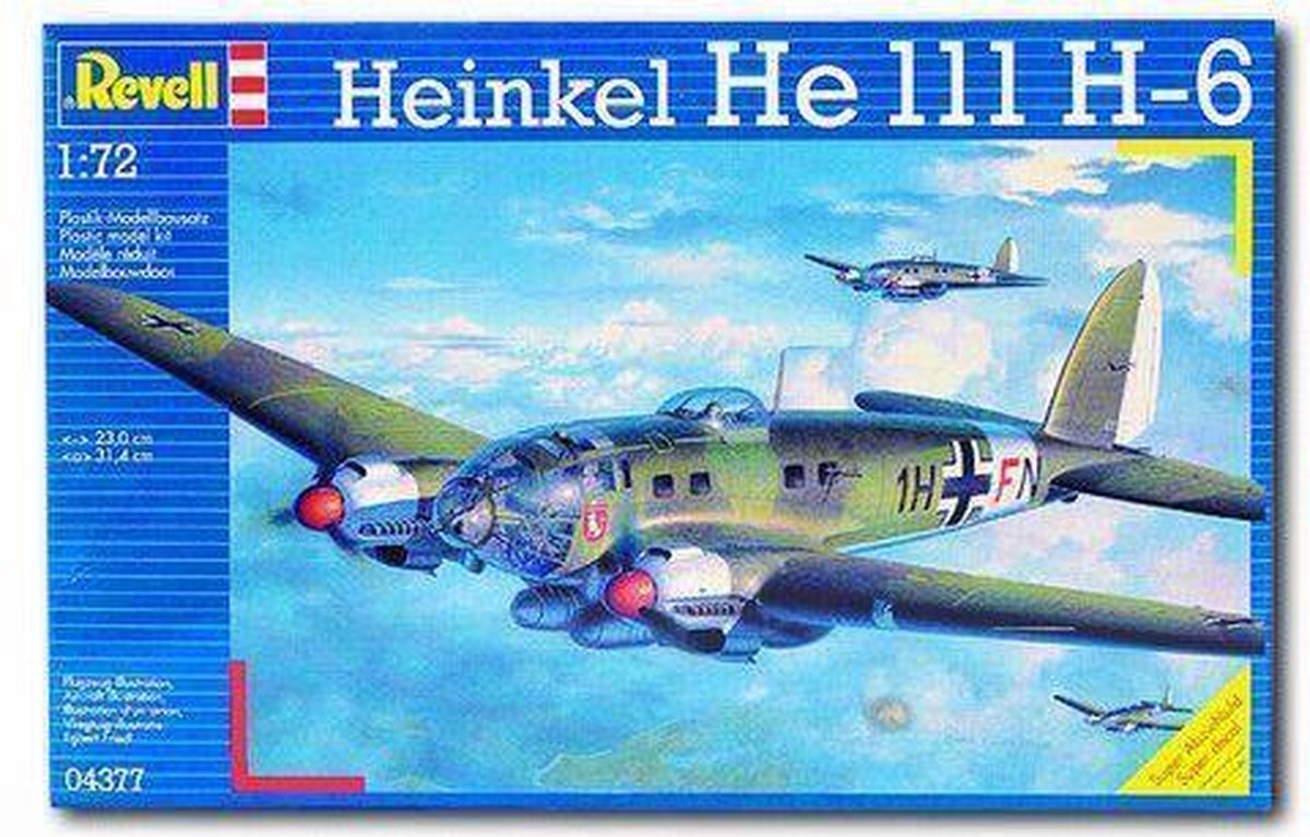 Revell Vliegtuig Heinkel He111 H-6 - Bouwpakket - 1:72 | bol