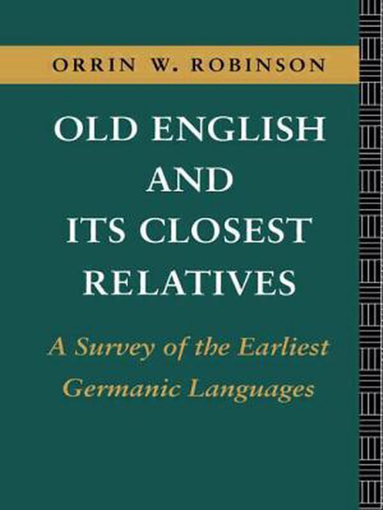 Old English And Its Closest Relatives - cover