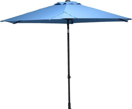4 Seasons Outdoor parasol Push up Ø300 cm - lichtblauw | bol.com