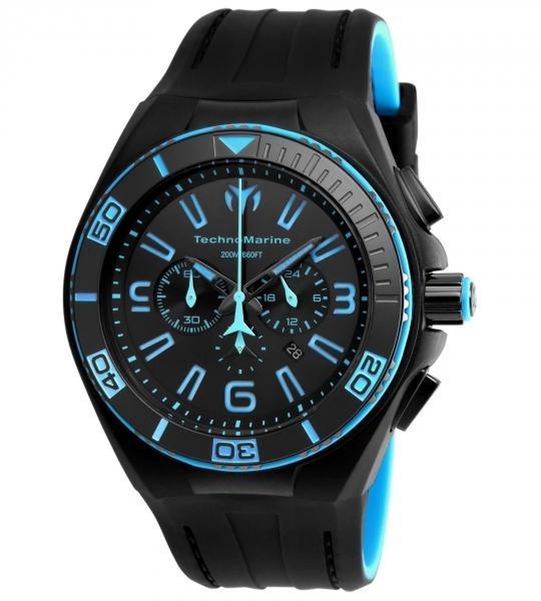Technomarine Cruise TM-115058 - Horloge - Zwart/Blauw - Ø46mm