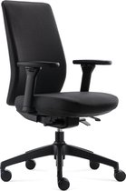 BenS 918-Synchro-4 noir Chaise de bureau ergonomique de luxe Arbo Housse en tissu Entièrement réglable