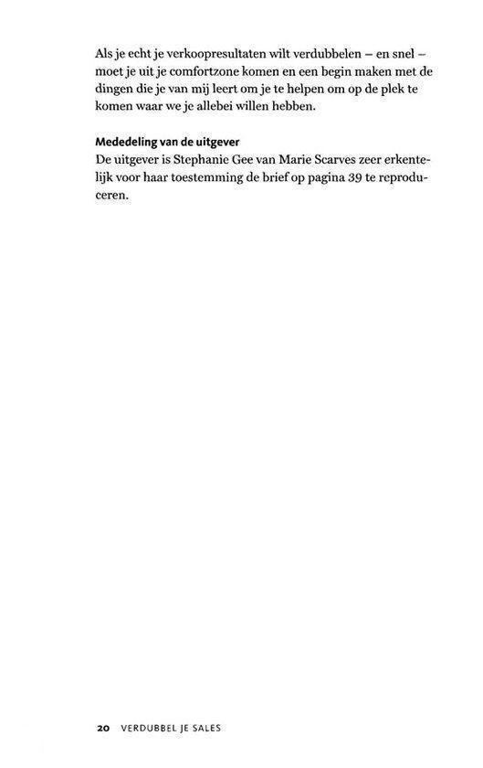 Tekstpagina met een mededeling van de uitgever over Stephanie Gee.
