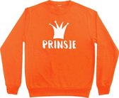 Oranje sweater Koningsdag | Prinsje | Maat 98-104