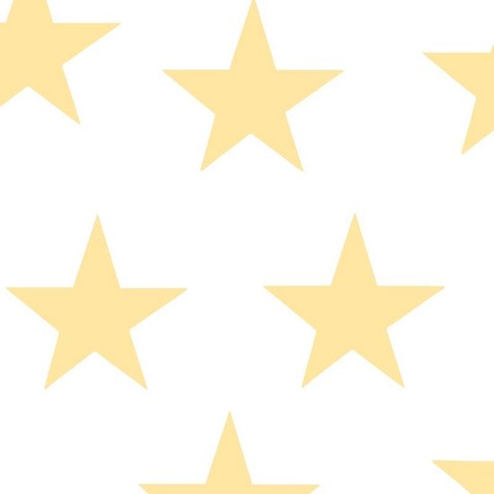 Sterren muurstickers geel | Gele sterren muurstickers babykamer | Set van 10 sterren muurstickers 11x11cm
