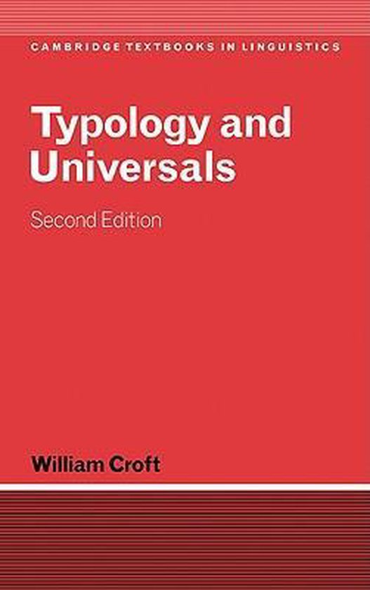 Cambridge Textbooks in Linguistics- Typology and Universals - cover