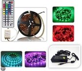 ABC-LED - Led strip - 5 m -  RGB - Plug & play - WATERPROOF - incl. controller 44-key