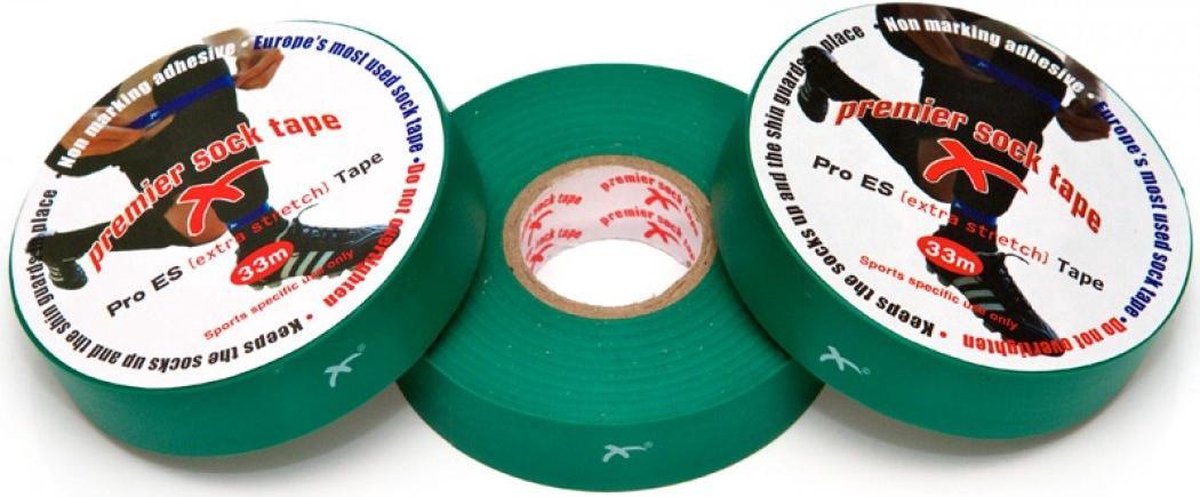 Premier Socktape Sokophouders 19 Mm Groen Per Rol