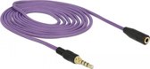 DeLOCK 85624 audio kabel 2 m 3.5mm Zwart, Violet