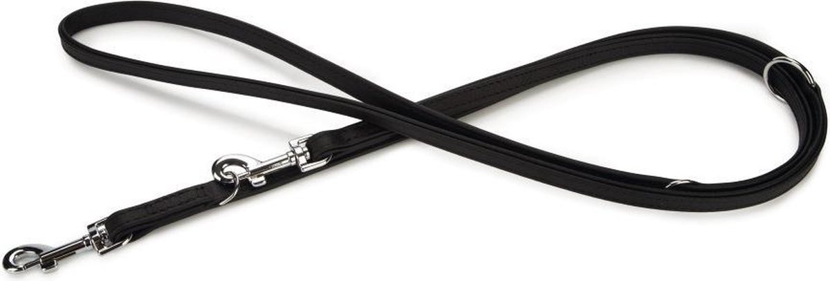 Beeztees Vintage - Hondenriem - Leer - Zwart - 200 cm x 14 mm